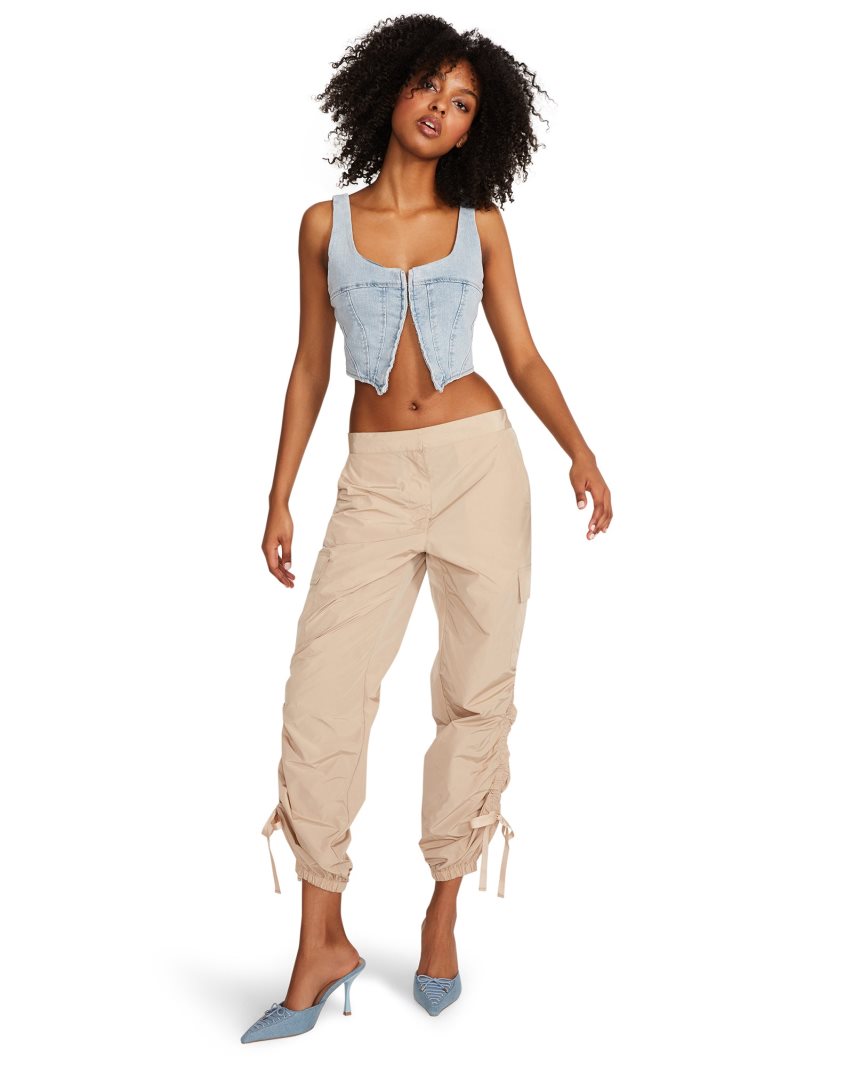 Khaki Steve Madden Hally Women's Pants | PH 3794ZYP